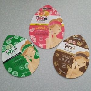 Set of 3 (Single use) Mud Masks